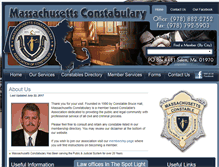 Tablet Screenshot of massconstabulary.com